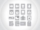 small icons for multipurpose use, gray