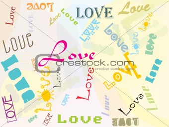 colorful romantic background
