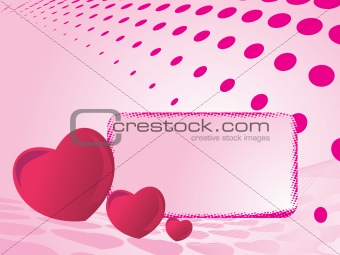 valentines shining heart, banner40