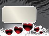 valentines shining heart, banner46