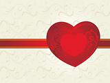 valentines shining heart, banner53