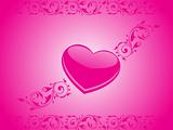 valentines shining heart, banner60