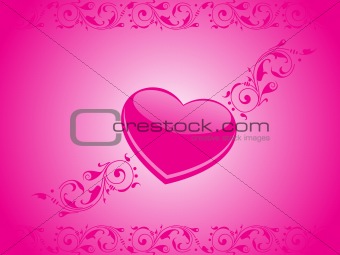 valentines shining heart, banner60