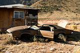 Abandoned Junk Car in Desert