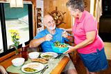 RV Seniors - Serving Salad