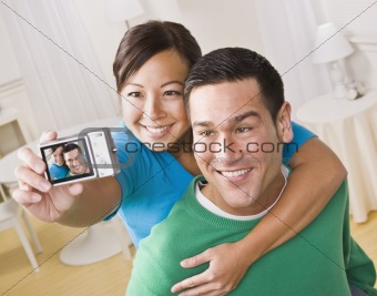 Couple Taking a Self Portrait