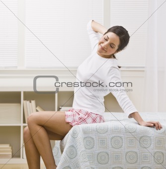 Attractive woman Stretching