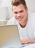 Attractive Man with Laptop