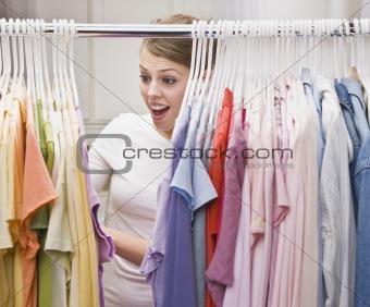 Woman in Closet