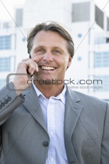 businessman on cellphone.