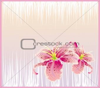 Abstract Flower Card