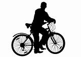 Man on a bicycle