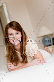 Woman On Bed