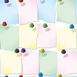 Abstract reminder sheets background.