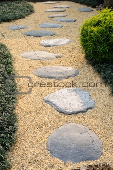 Stone walkway