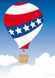 US Flag Hot Air Balloon for Independence Day
