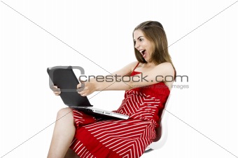 Laptop woman