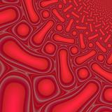 Abstract red & pink fractal background