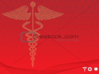 medical symbol red vector illustration