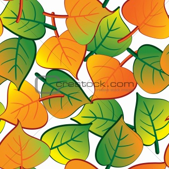 Leaf seamless background.