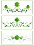 creative pattern art with shamrock floral 17 march