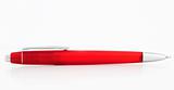 beautiful red ball point pen isolated on white background