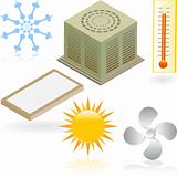 Heating and Cooling Icons