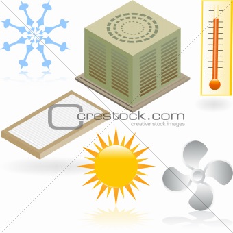 Heating and Cooling Icons