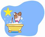 Dog Bath Star - Puppy