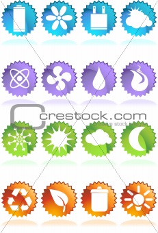 Eco friendly round web buttons