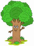 Cartoon tree character