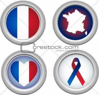 France Buttons