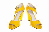 Yellow woman shoes