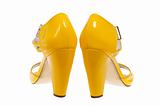 Yellow woman shoes