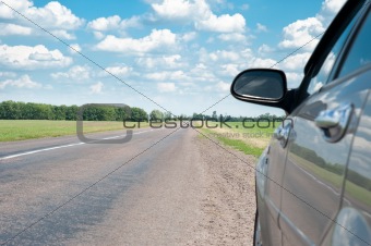 The car and road