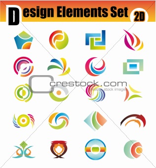 Set of Abstract Design Elements
