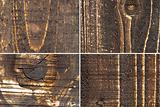 four kinds of wood texture