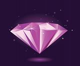 Purple diamond – VECTOR