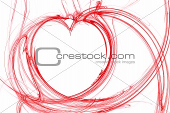 Abstract red  heart