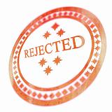 Red rejected stamp
