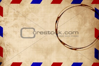 Vintage air mail envelope