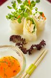 Japanese Rolls With Sweet Sauce