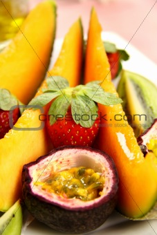 Strawberries And Passionfruit