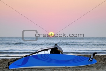 windsurf at sunset