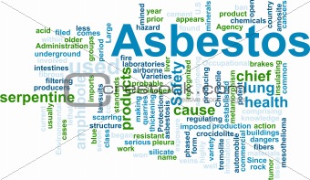 Asbestos word cloud