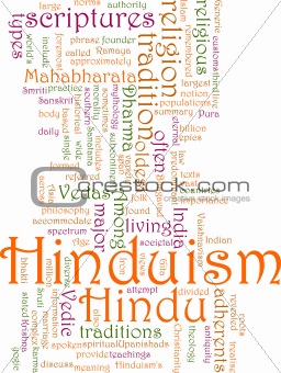 Hinduism word cloud