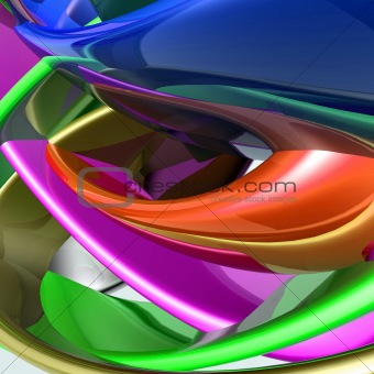 Colorful glossy abstract