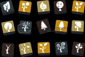 Trees Icon Set