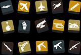 Weapons icon set