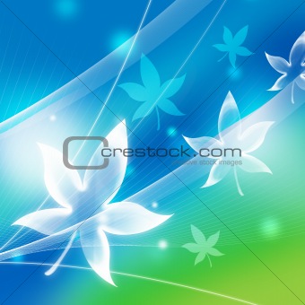 abstract background with maple leaf